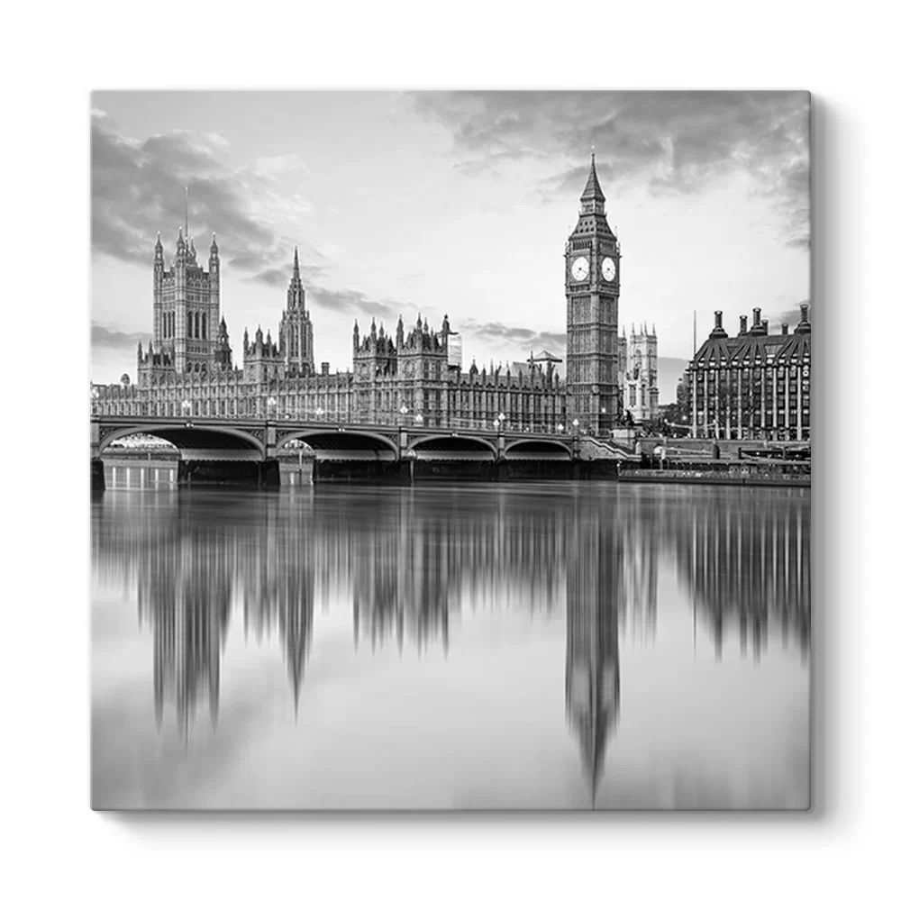Big Ben Siyah Beyaz Tablo - Model 3